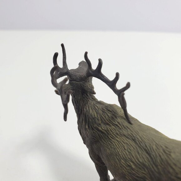 New Ray Elk 3" Vintage Figure Wildlife Brown Plastic - Picture 16 of 16